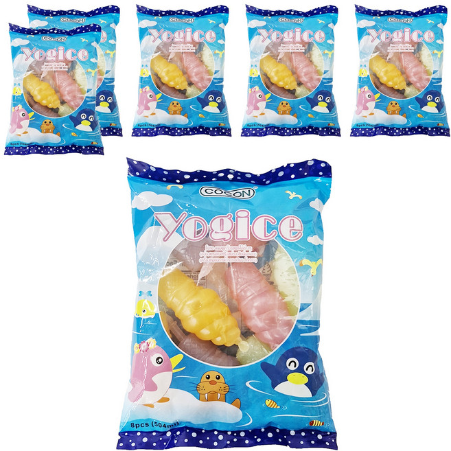 COCON 可康 Yogice 棒棒冰 綜合水果風味 8支, 504ml, 6袋