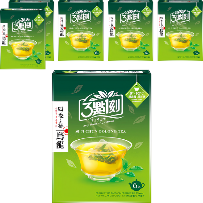 3點1刻 四季春烏龍茶, 3.5g, 6包, 6盒