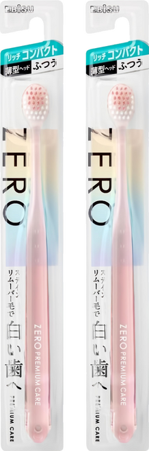 EBiSU 惠百施 零失誤淨白寬頭小頭牙刷 中毛, 1個裝, 2個