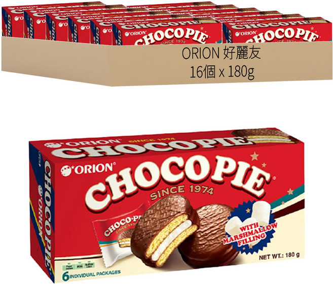 ORION 好麗友 巧克力派 6入