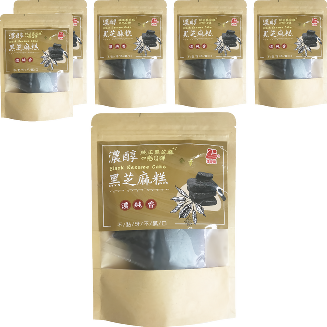 李家興 黑芝麻糕, 180g, 6袋