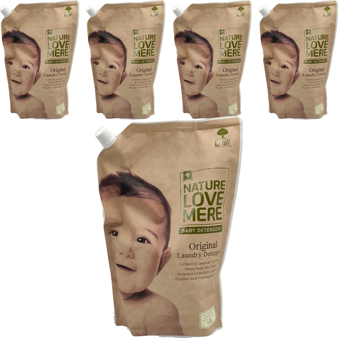 NATURE LOVE MERE 林貝兒低敏洗衣精, 1.3L, 5包