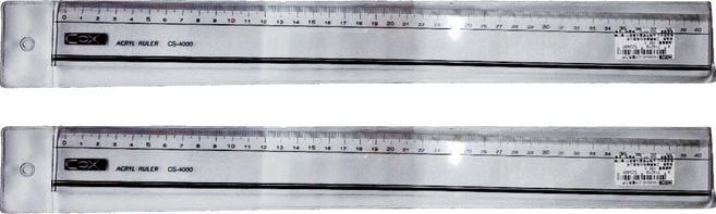 CoX 三燕興業 壓克力直尺 40cm, 壓克力, 2支