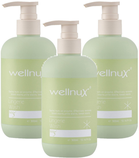WellnuX 維妮舒 NV5貼身衣物手洗精 300ml, 3瓶