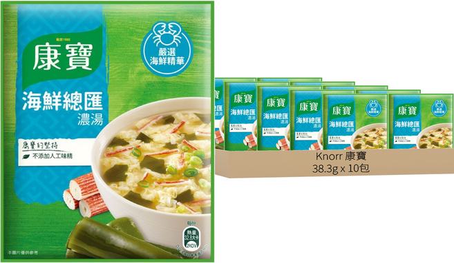 Knorr 康寶 自然原味 海鮮總匯, 38.3g, 10包
