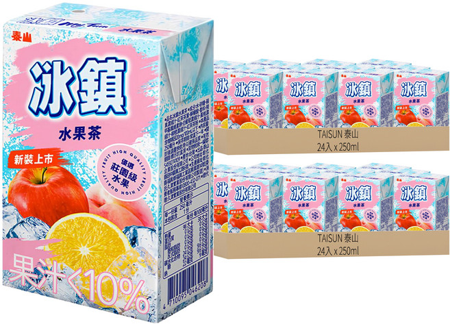 TAISUN 泰山 冰鎮水果茶, 250ml, 48入