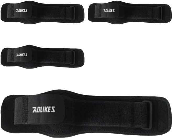 AOLIKES 奧力克斯 加寬加壓護肘 50g, 黑色, 4個