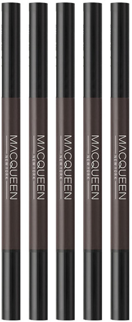 MACQUEEN NEWYORK 六角眉筆 0.35g, Gray brown, 5支