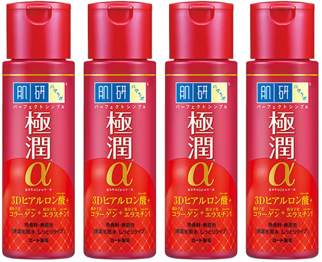 HADALABO 肌研 台灣公司貨 極潤抗皺緊實高機能化粧水, 170ml, 4瓶