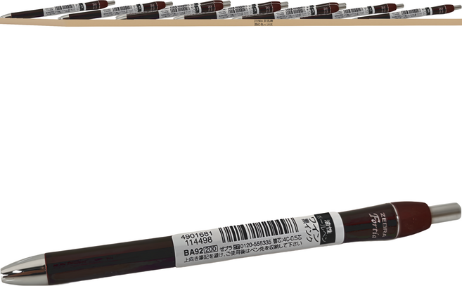 ZEBRA 斑馬牌 原子筆 BA92-WR 0.5mm, 酒紅色, 10支