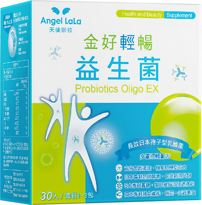 Angel LaLa 天使娜拉 金好輕暢益生菌, 105g, 30包, 1盒