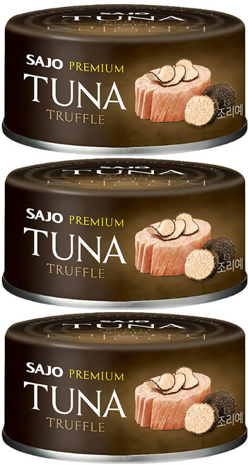 SAJO 黃鰭鮪魚罐 松露口味, 3罐, 100g