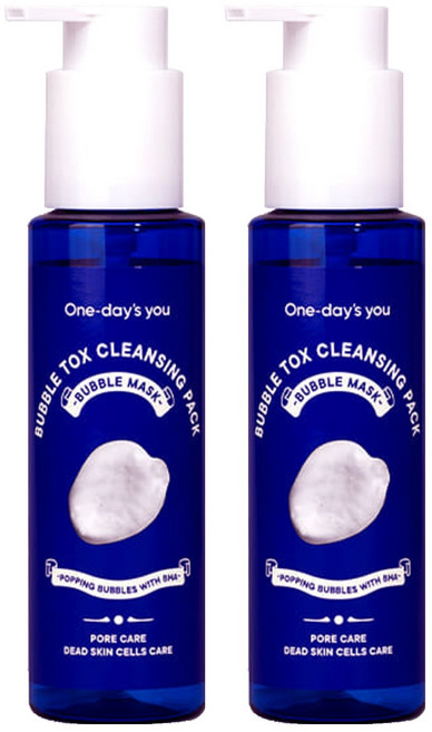 One-day's you Bubble Tox 毛孔掰掰潔面膜 100ml, 1瓶, 2瓶