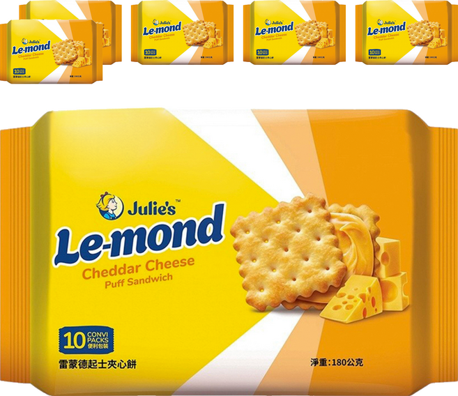 Julie's 茱蒂絲 雷蒙德乳酪起士夾心餅, 180g, 6包