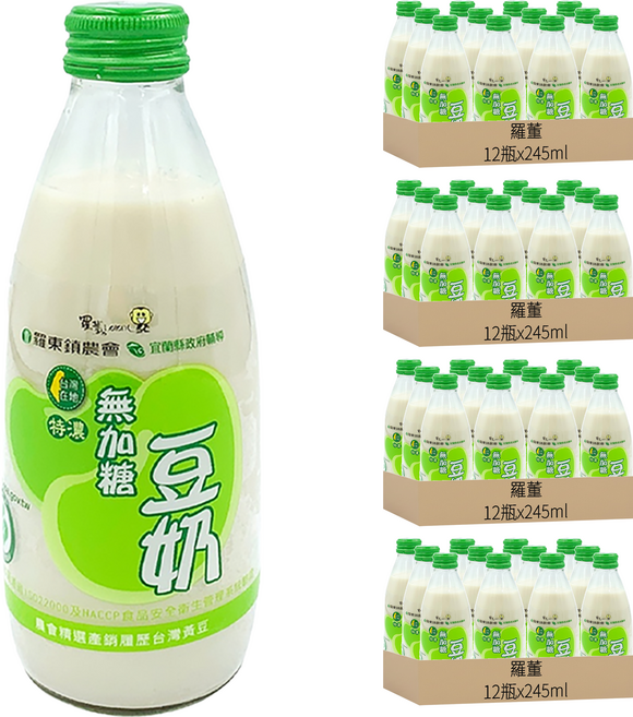 Loton 羅董 特濃無糖豆奶, 48瓶
