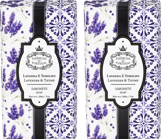 ESSENCIAS DE PORTUGAL 皇家葡萄牙EDP薰衣草舒眠精油皂, 200g, 2個