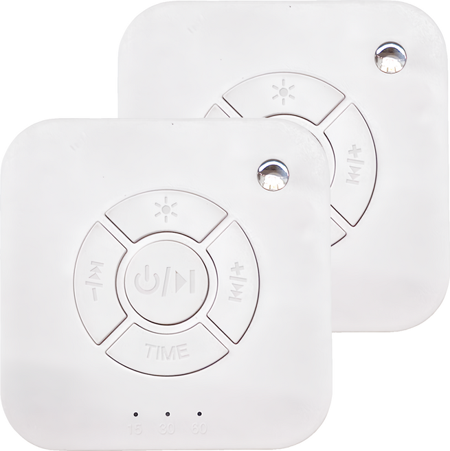 MeMO 攜帶型白噪音安撫除噪助眠儀 Q1 音樂燈光睡眠機 800mAh電池 1W功率 100g重 白色, 2個