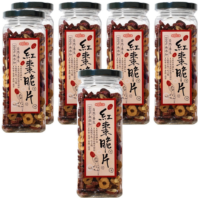 惠香 紅棗脆片, 160g, 6罐