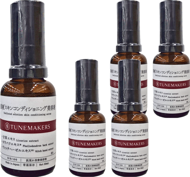 TUNEMAKERS 渡美 油水平衡甘草美容液, 30ml, 5瓶