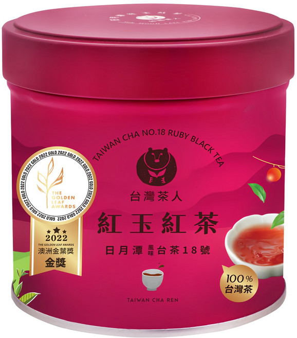 台灣茶人 日月潭紅玉紅茶, 40g, 1入, 1罐