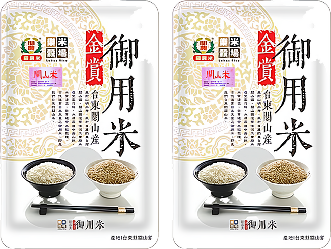 樂米穀場 台東關山金賞御用米, CNS二等, 1.5kg, 2包