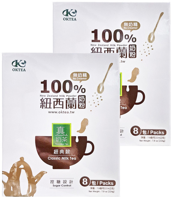歐可茶葉 真奶茶 經典款, 8包, 28g, 2盒