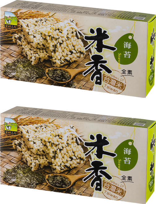 GI GI MASTER 特級廚師 海苔米香, 105g, 2盒