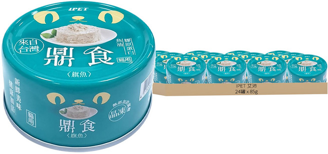 IPET 艾沛 鼎食晶凍貓罐, 旗魚, 85g, 24罐
