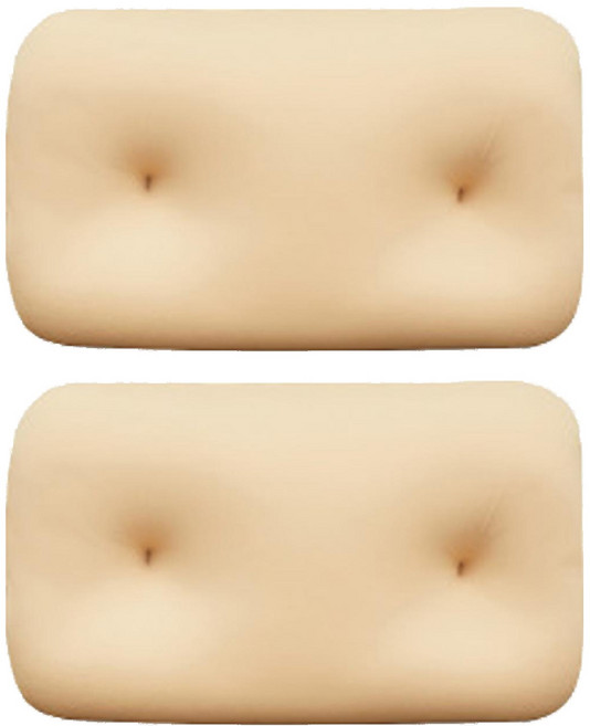 BeneBedding 可水洗大餅乾枕, 淺褐色, 2件