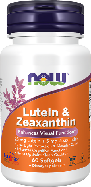 NOW Foods 金盞花萃取葉黃素膠囊, 60顆, 1罐