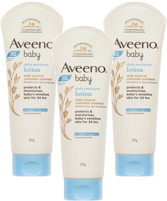 Aveeno baby 嬰兒燕麥保濕乳, 3條, 227g