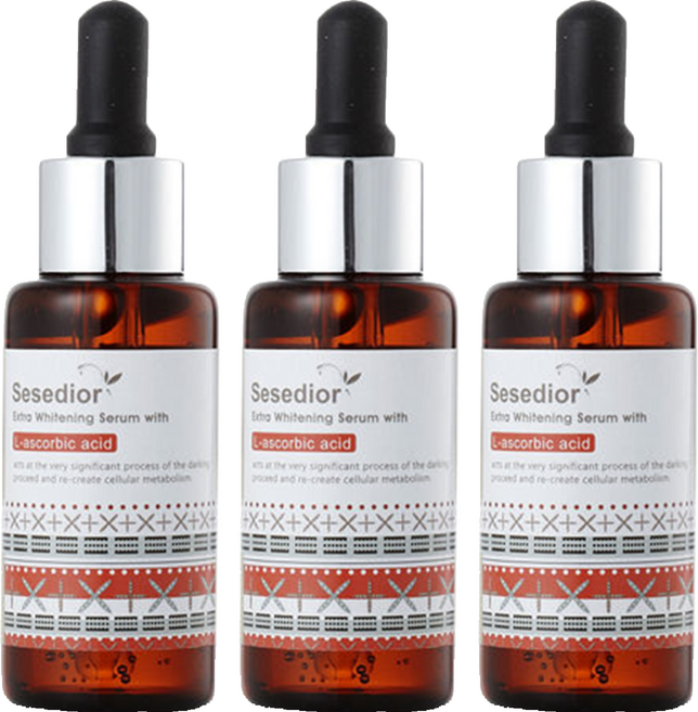 Sesedior 希希娣兒 台灣公司貨 全效美白精華 左型C, 30ml, 3瓶