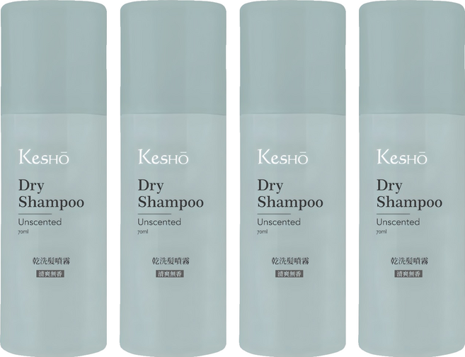 KeSHO 乾洗髮噴霧 無香, 70ml, 4件