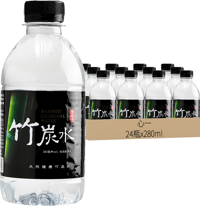 心一 地中海竹碳水, 280ml, 24瓶