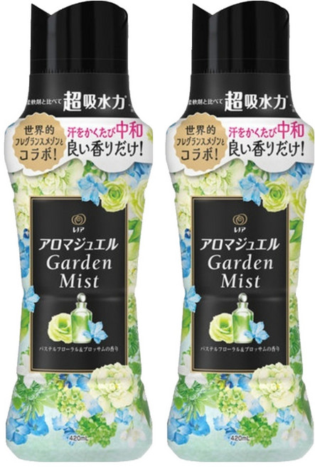 Lenor 蘭諾 日本原裝進口 衣物芳香豆 淡雅花香, 420ml, 2瓶
