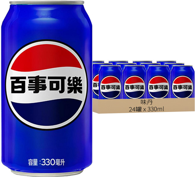PEPSI 百事可樂, 330ml, 24罐