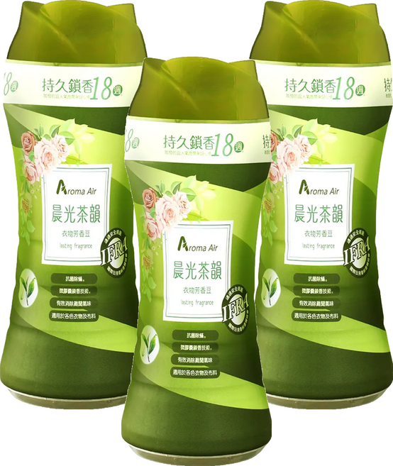 皂福 Aroma Air 衣物芳香豆 抗菌防臭 晨光茶韻, 350ml, 3瓶