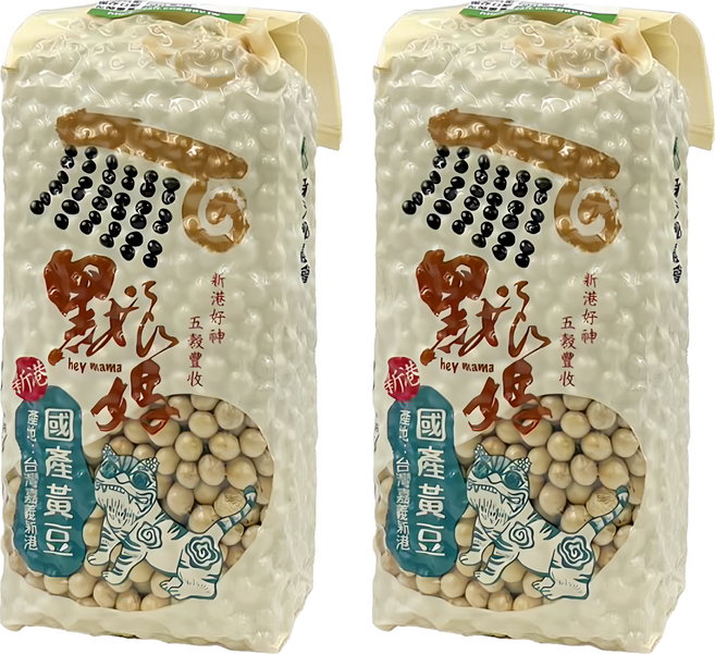 新港鄉農會 黑娘媽 -台灣在地安心黃豆, 2包, 600g