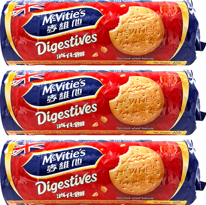 McVitie's 麥維他 消化餅, 400g, 3包