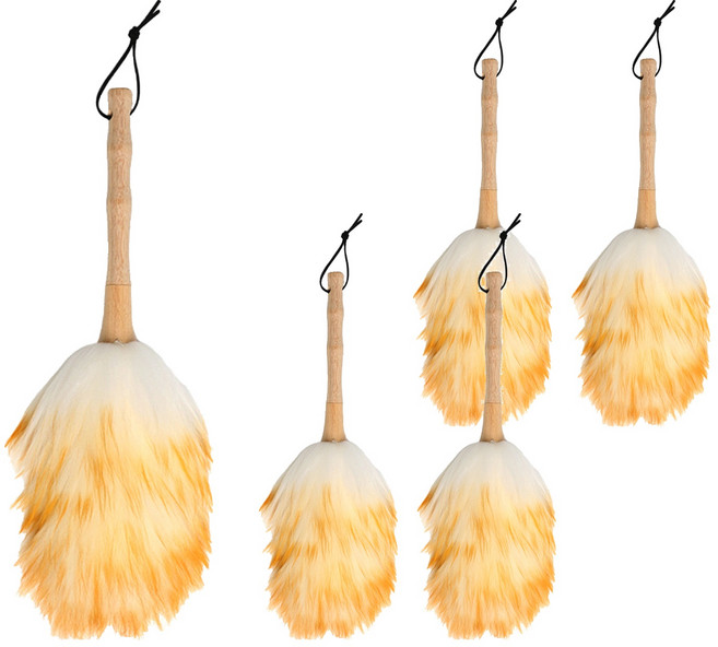 comet Home 羊毛除塵撢 S, 白色 + 棕色, 5支