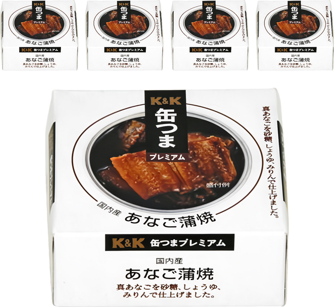 K&K 蒲燒鰻魚, 80g, 5罐