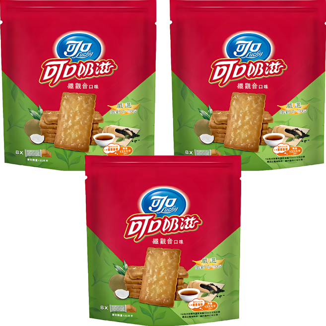 可口 可口奶滋 鐵觀音口味, 200g, 3袋