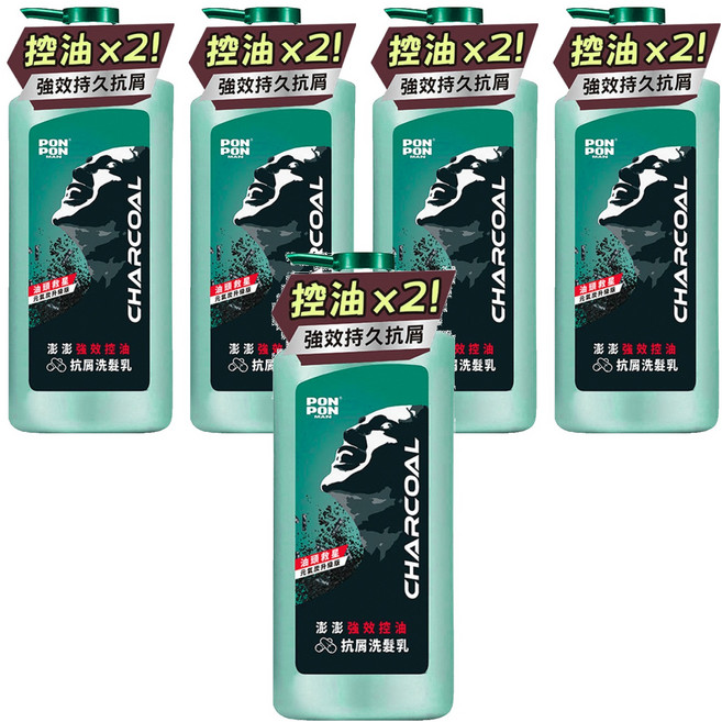 PON PON 澎澎 MAN 強效控油抗屑洗髮乳, 700g, 5瓶