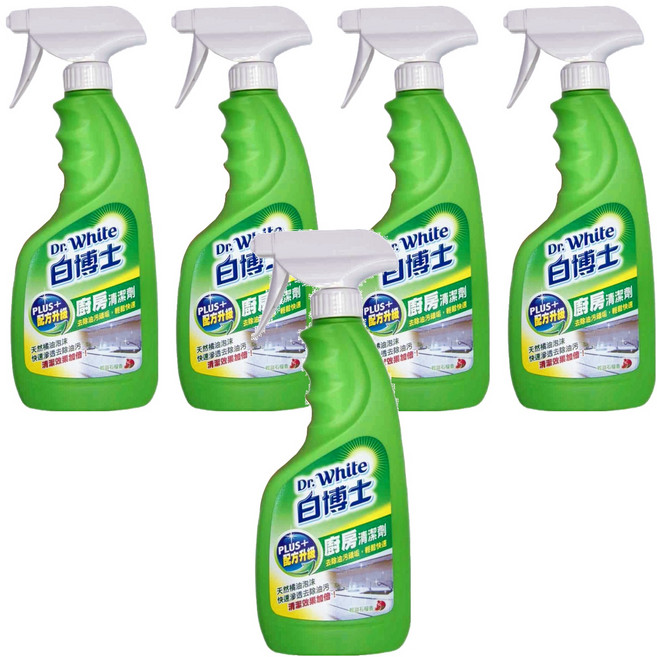 Dr.White 白博士 廚房PLUS清潔劑 噴槍型 輕甜石榴香, 600g, 5瓶