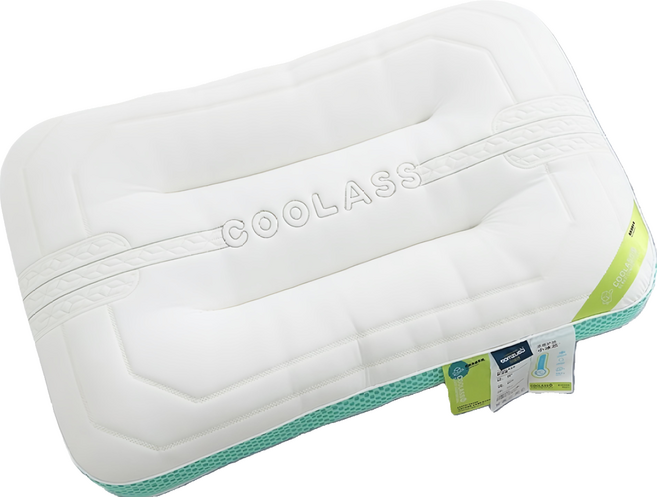 J-bedtime 床寢時光 雲端深眠減壓抗震護頸棉枕(涼感表布), 1入, 白色