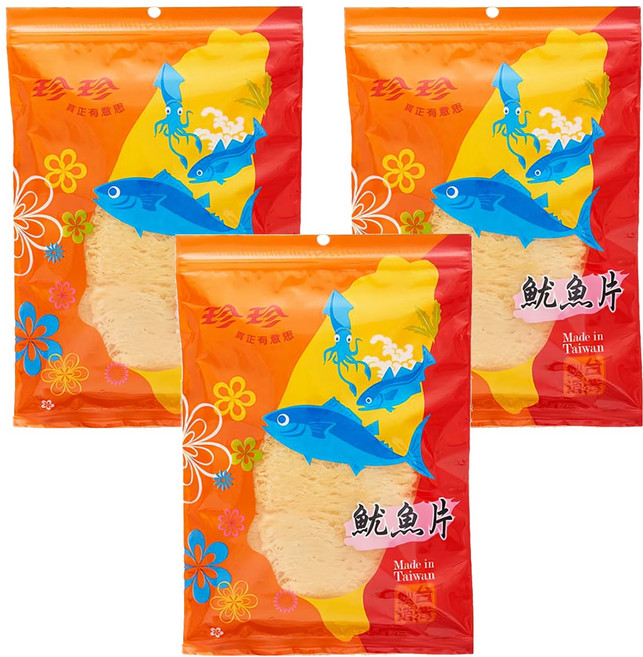珍珍 魷魚片, 270g, 3包