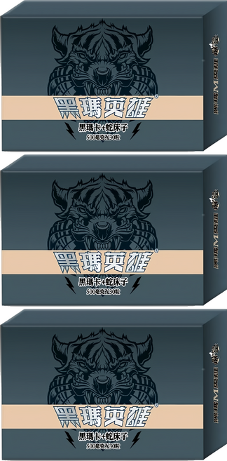 Sheng bao 生寶 黑瑪英雄 純黑瑪卡膠囊 500mg, 30顆, 3盒