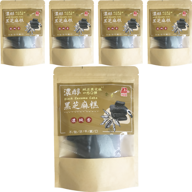 李家興 黑芝麻糕, 180g, 5袋