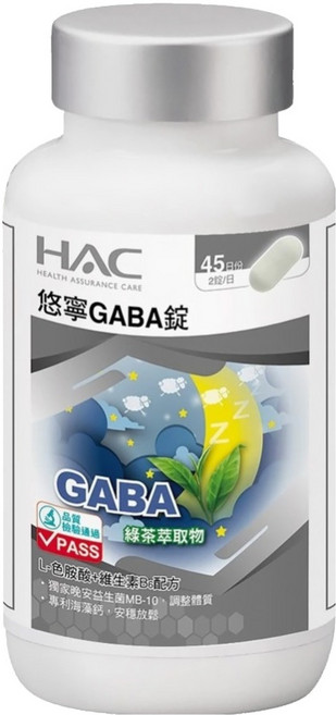 永信藥品 HAC 悠寧GABA錠, 90顆, 1罐