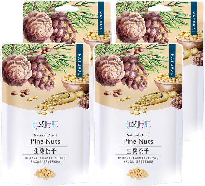 Nature Time 自然時記 生機松子, 120g, 4包